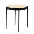 Table d'appoint moderne en rotin en rotin